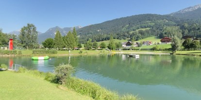 Familienhotel - Umgebungsschwerpunkt: Fluss - Sankt Johann im Pongau - Badesse direkt beim Hotel  - Sport & Familienhotel Bärenwirt