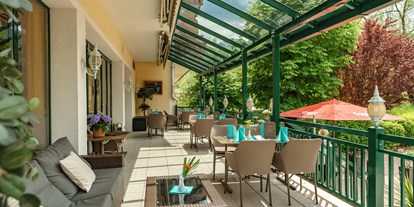 Familienhotel - Umgebungsschwerpunkt: Fluss - Radstadt - Hotelterrasse - Sport & Familienhotel Bärenwirt