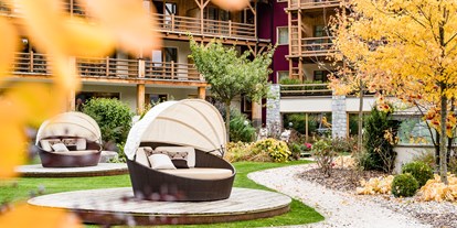 Familienhotel - bewirtschafteter Bauernhof - Italien - Gartenlandschaft Masl - Hotel Masl