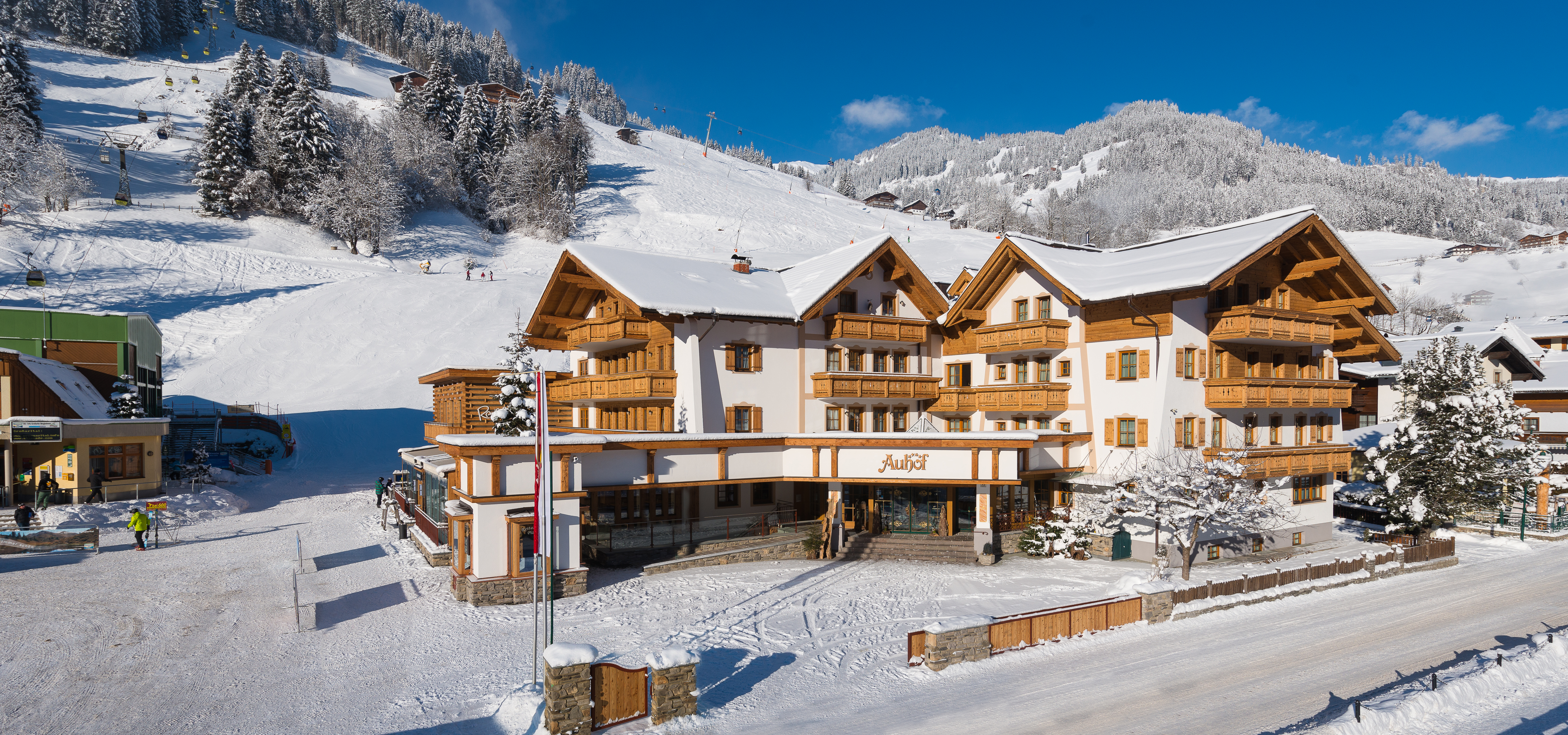 Kinderhotel - Hotel Auhof im Winter - Familienhotel Auhof