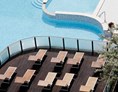 Kinderhotel: Gegenüber unserem Hotel Pool mit Open Bar (Softdrinks)  den ganzen Tag - Club Family Hotel Milano Marittima