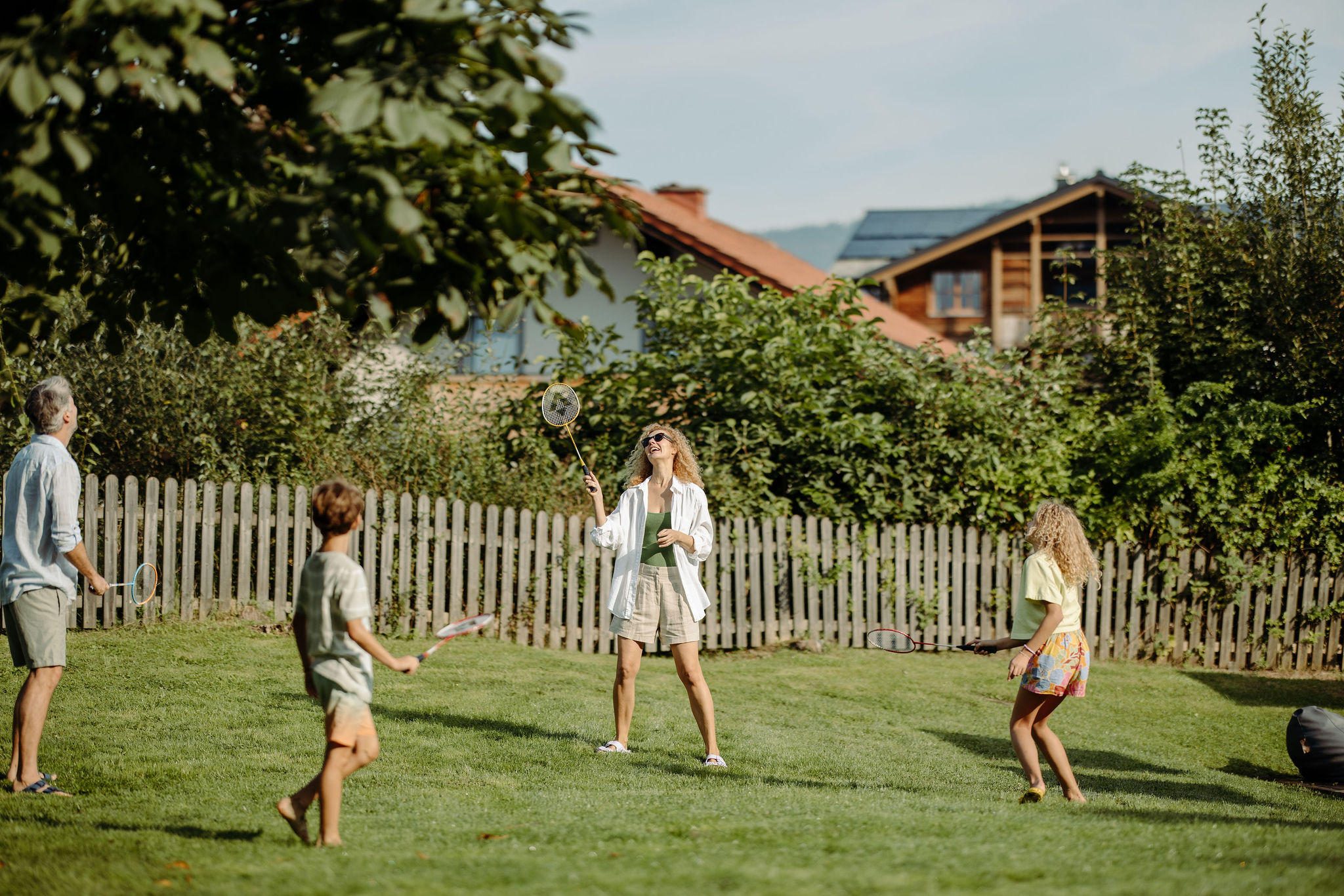 Kinderhotel: familie im garten - Resl Resort - Spielen | Entdecken