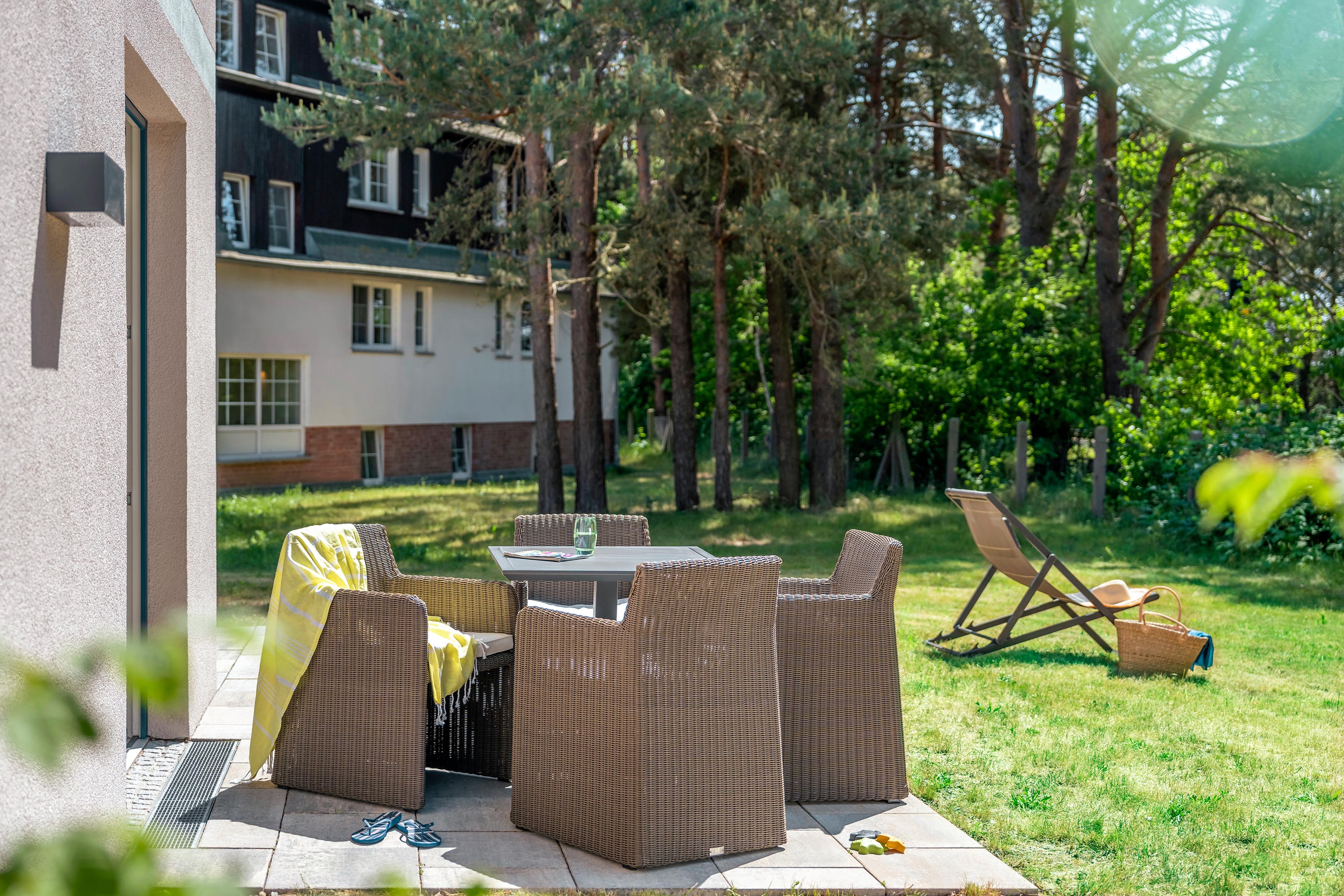 Kinderhotel: Wohnbeispiel Suiten-Häuser, Außenbereiche - SEETELHOTEL Familienresort Usedom