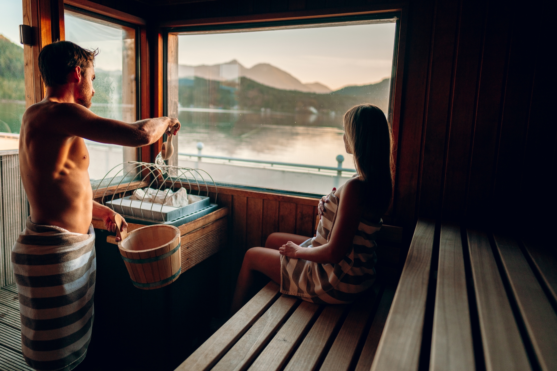 Kinderhotel: Seesauna - Hotel Amerika-Holzer am See