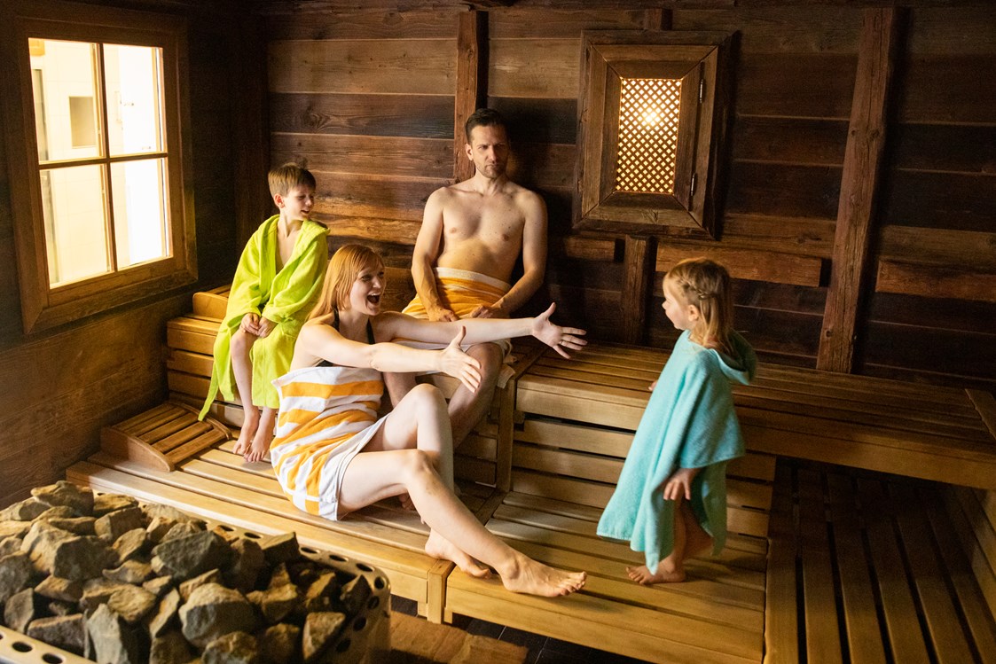 Kinderhotel: Saunalandschaft für die ganze Familie - Familien Wellness Hotel Restaurant Seeklause