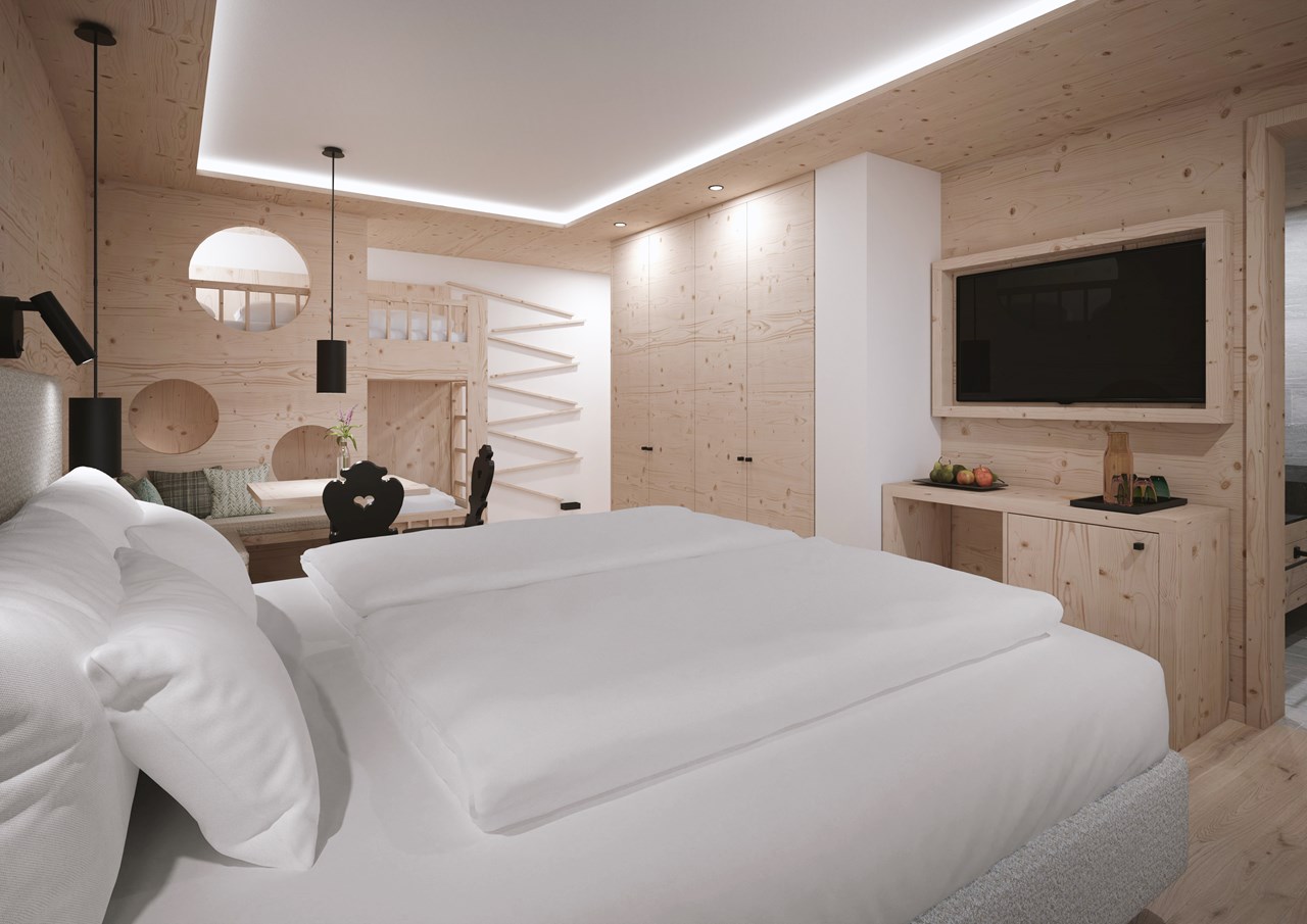 Gorfion Familienhotel Liechtenstein Zimmerkategorien Familienzimmer 30 | 1-Raum