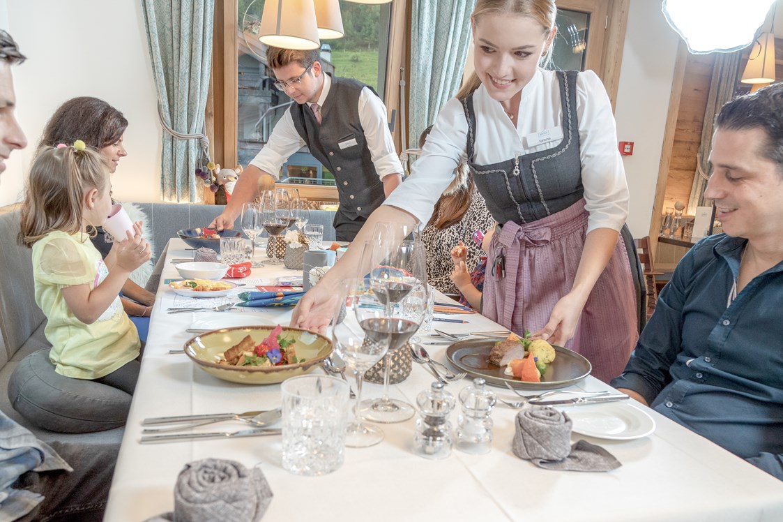 Kinderhotel: Kulinarische Genüsse auf Haubenniveau für die Erwachsenen - Gorfion Familotel Liechtenstein