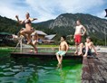 Familienhotel: Naturbadesee Alvier Bad - kostenlos für Lagant Gäste - Familienhotel Lagant