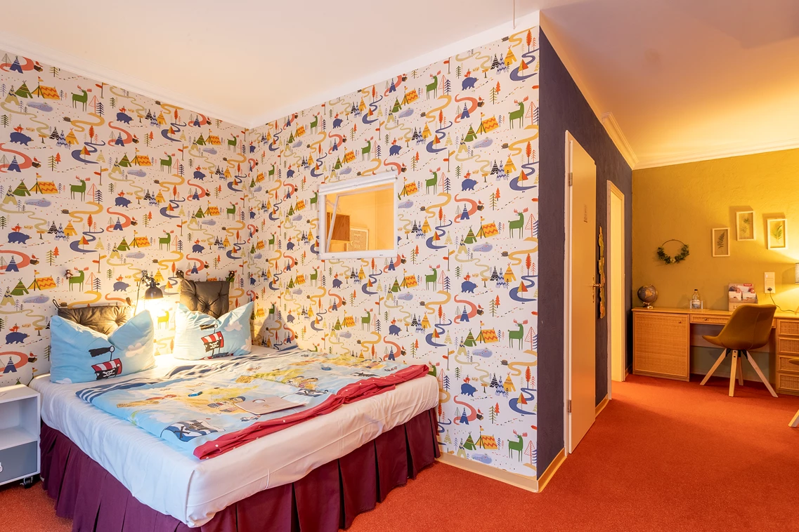 Kinderhotel: Kinder und Babyzimmer "Kinderreich" - Familotel Borchard's Rookhus