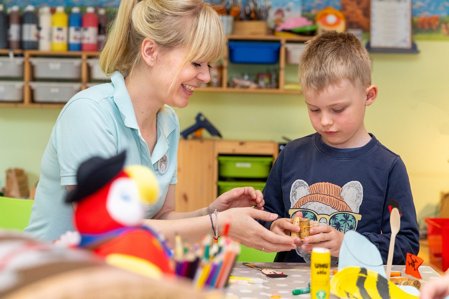 Kinderhotel: Kinderbetreuung im Happy Club - Familotel Borchard's Rookhus