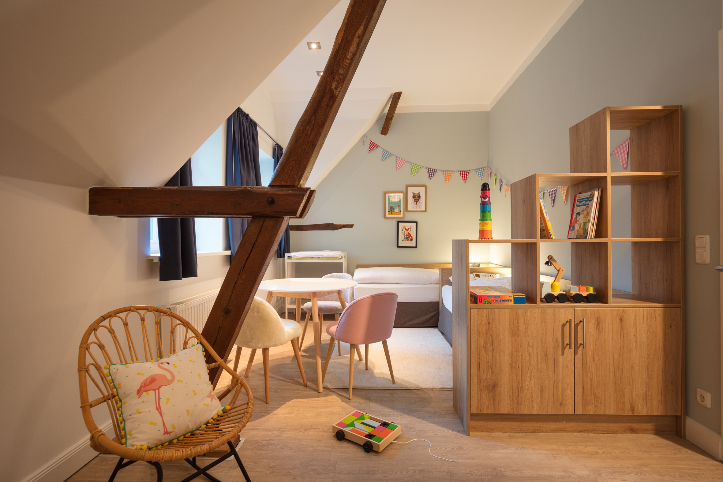 Kinderhotel: Kinderzimmer im Schweinehaus als Wohnbeispiel - Landhaus Averbeck