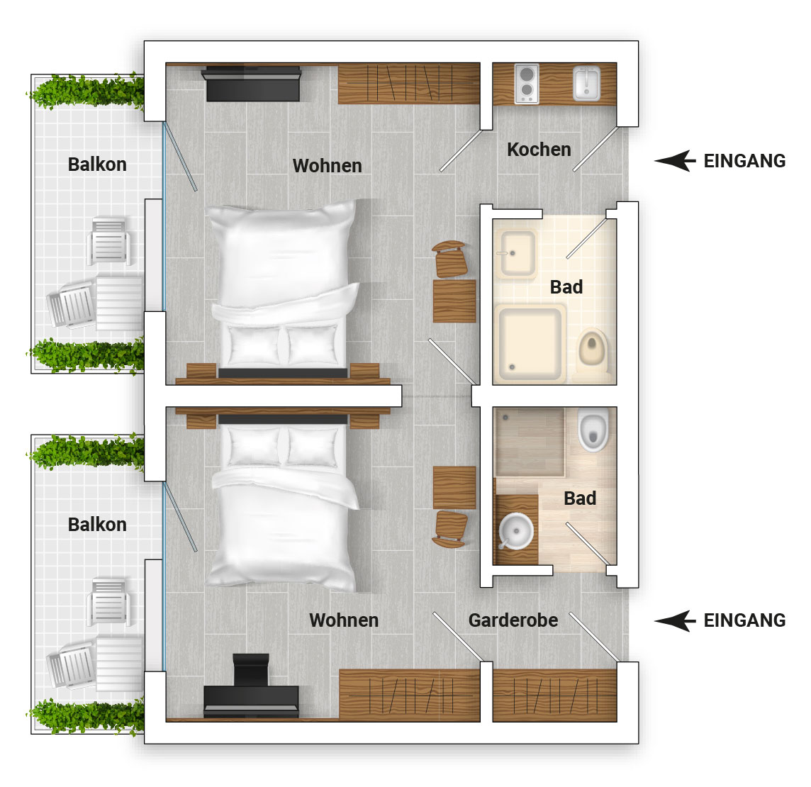 Familienhotel Friedrichshof Zimmerkategorien Familiensuite Doppelpack