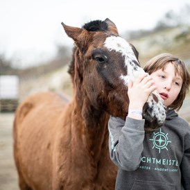 Kinderhotel: Auf Tuchfühlung mit unseren Pferden  - Familotel Landhaus zur Ohe