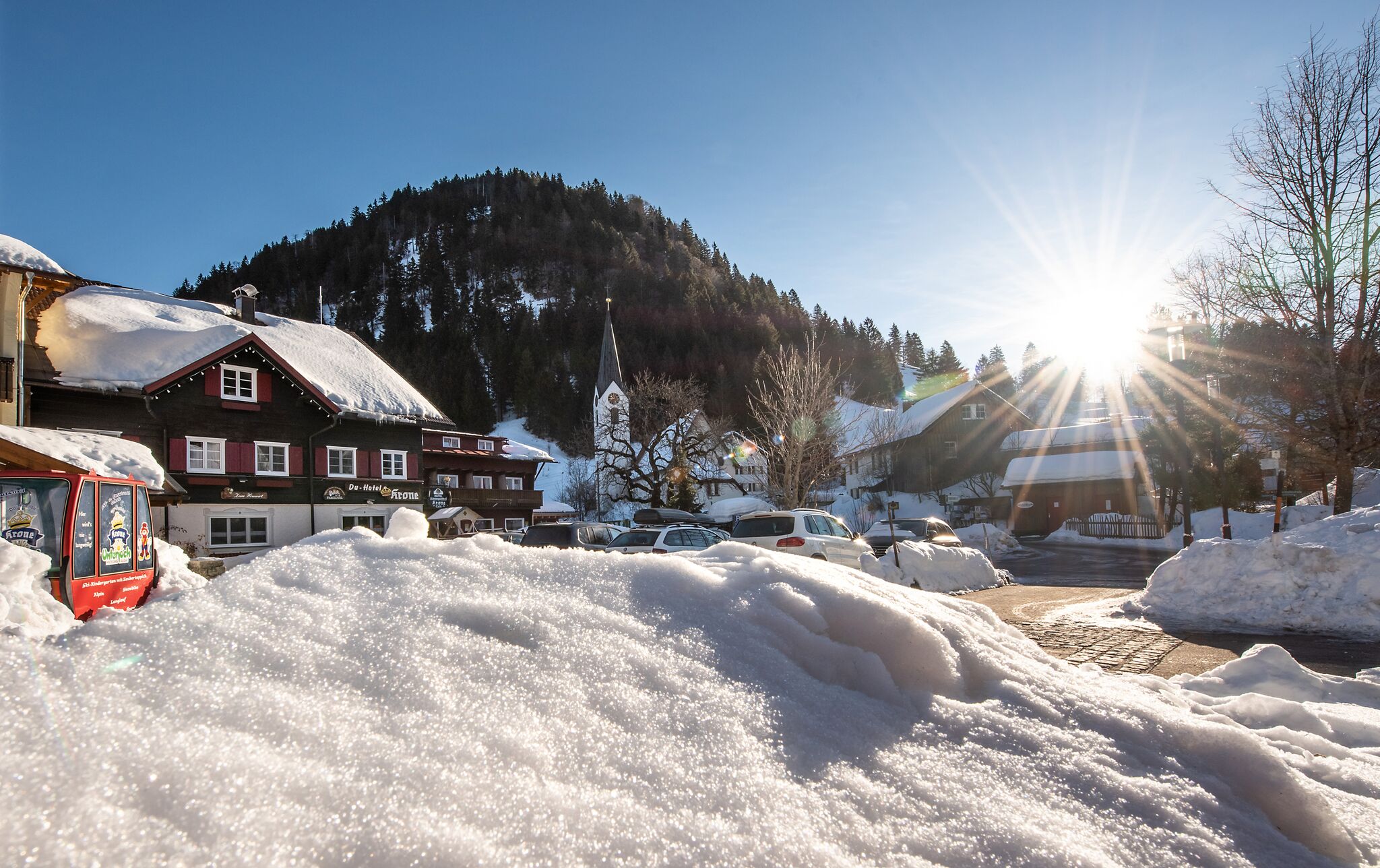 Kinderhotel: Du - Familotel Krone im Winter - Du-Familotel Krone - Hotel | Umgebung