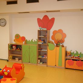 Kinderhotel: Kinderspielraum innen - Hotel-Restaurant Grimmingblick