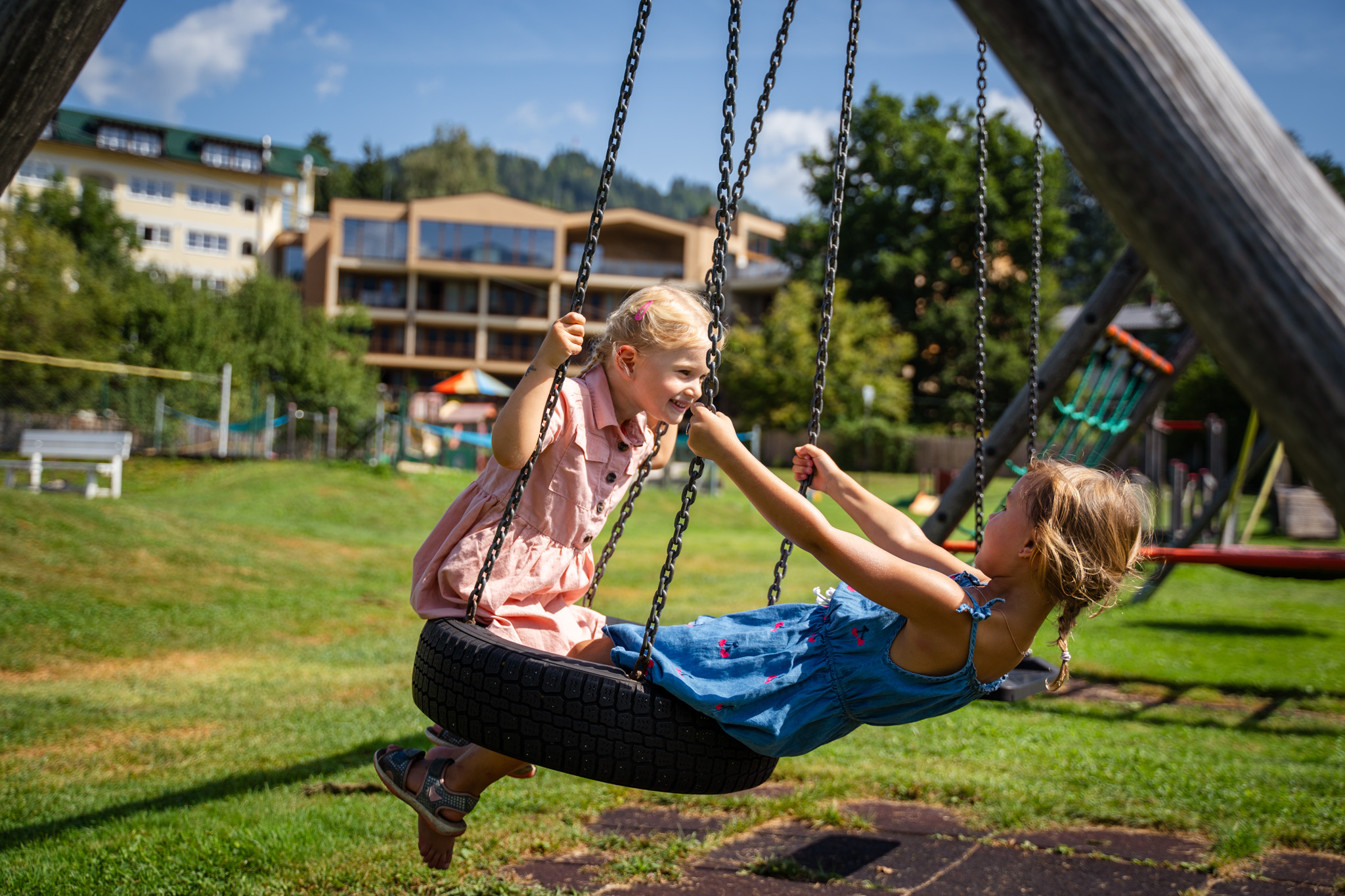 Kinderhotel: Spielplatz - Dilly - Das Nationalpark Resort
