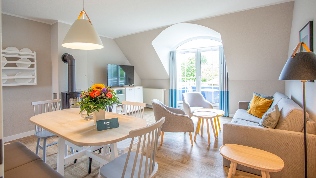 BEECH Resort Fleesensee Zimmerkategorien Leuchtturm Apartment, 62 m² 