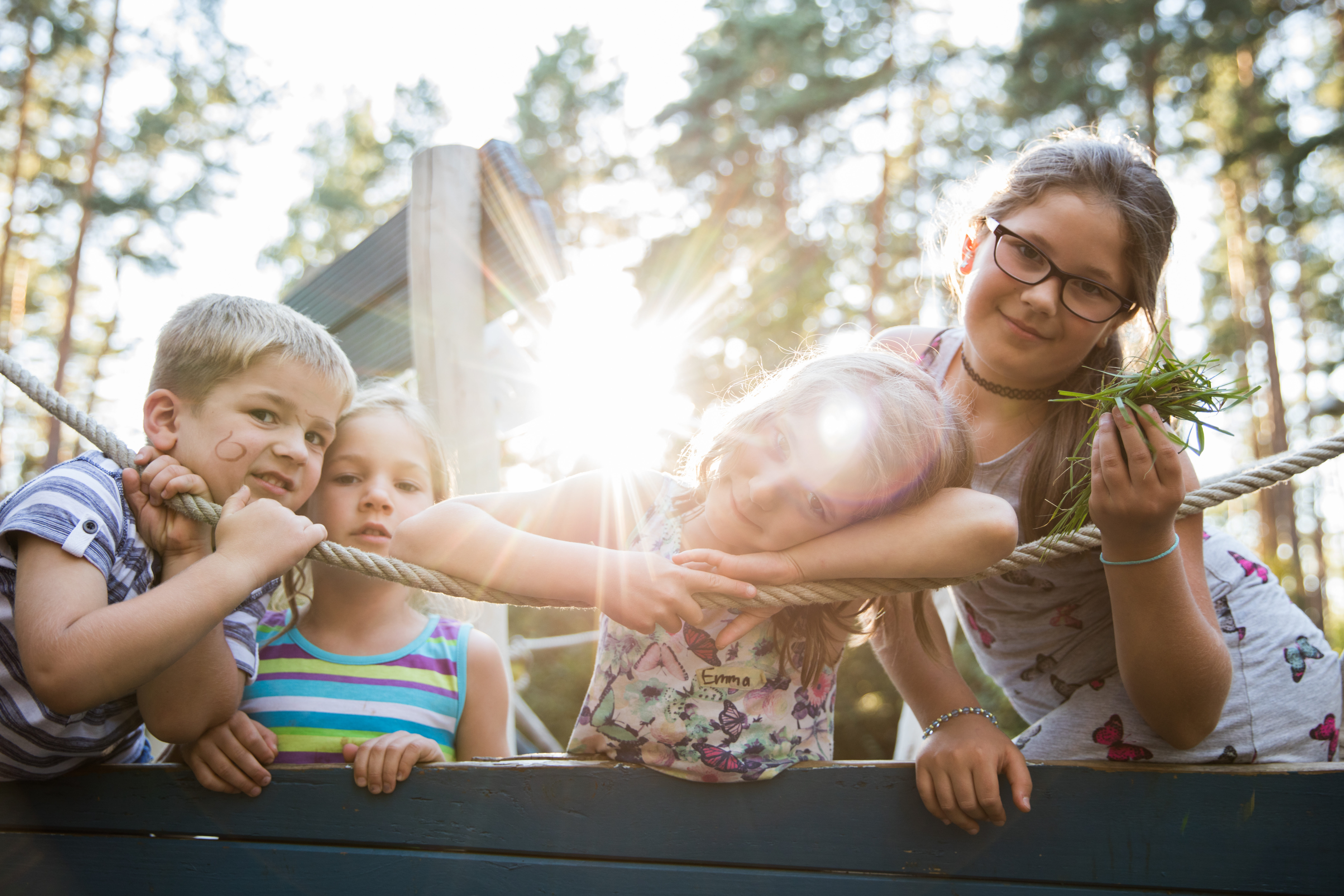 Kinderhotel: Spielplatz - martas Gästehäuser Groß Väter See