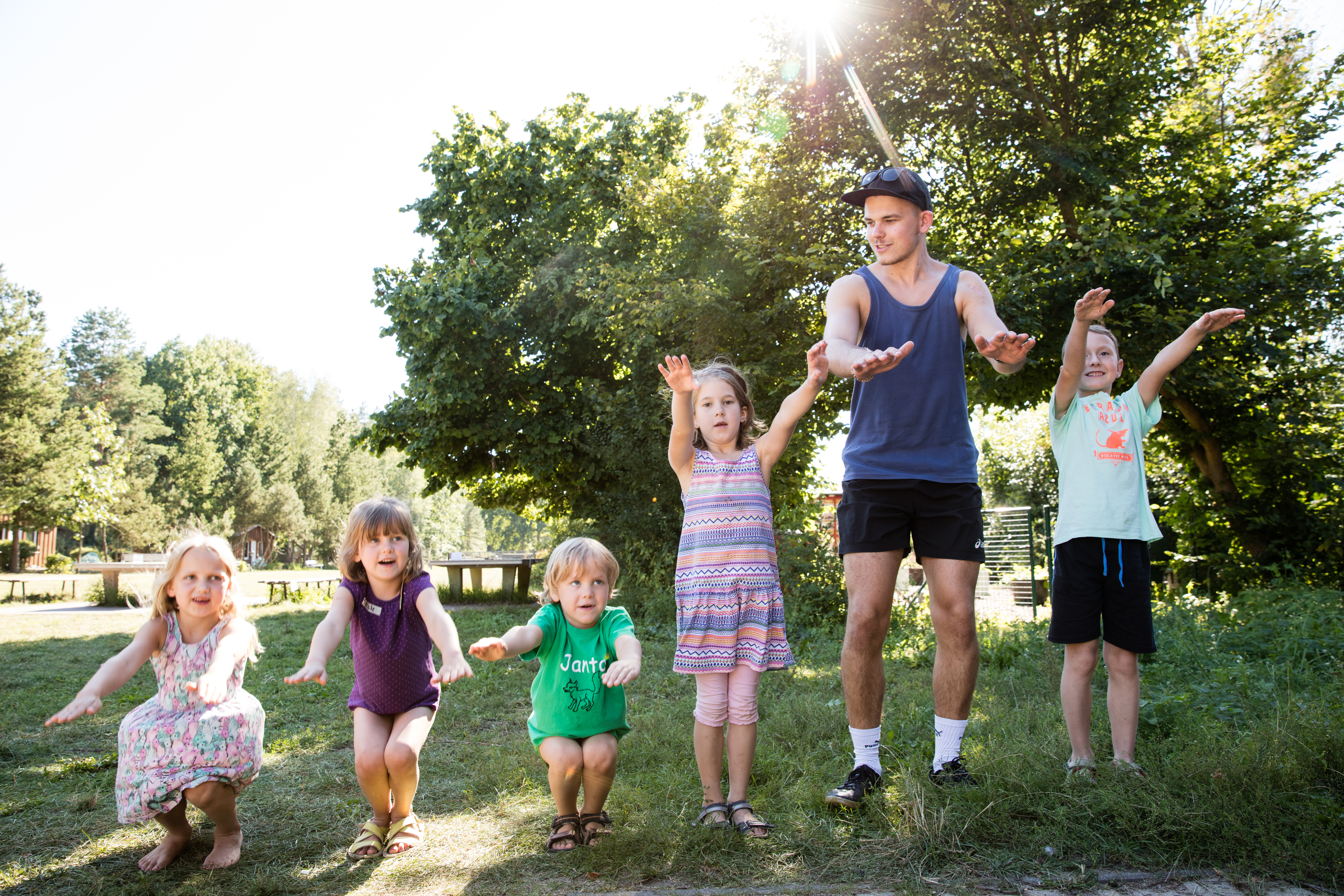 Kinderhotel: Gäste beim Sommerferienprogramm - martas Gästehäuser Groß Väter See