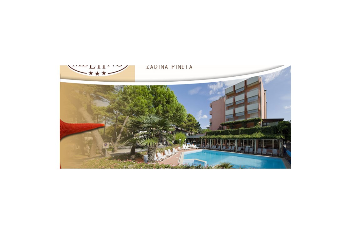 Kinderhotel: Pool und Palmen beim Hotel - Hotel Meeting