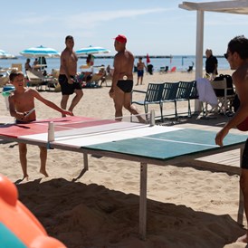 Kinderhotel: Tischtennis am Meer - Hotel Roxy & Beach