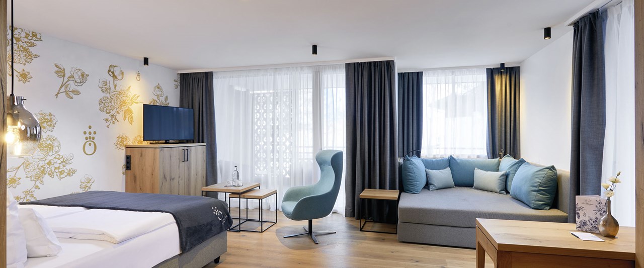 die HOCHKÖNIGIN Mountain Resort Zimmerkategorien STAR Suite HOCHKÖNIGIN für 2 bis 4 Personen mit ca. 64 m²