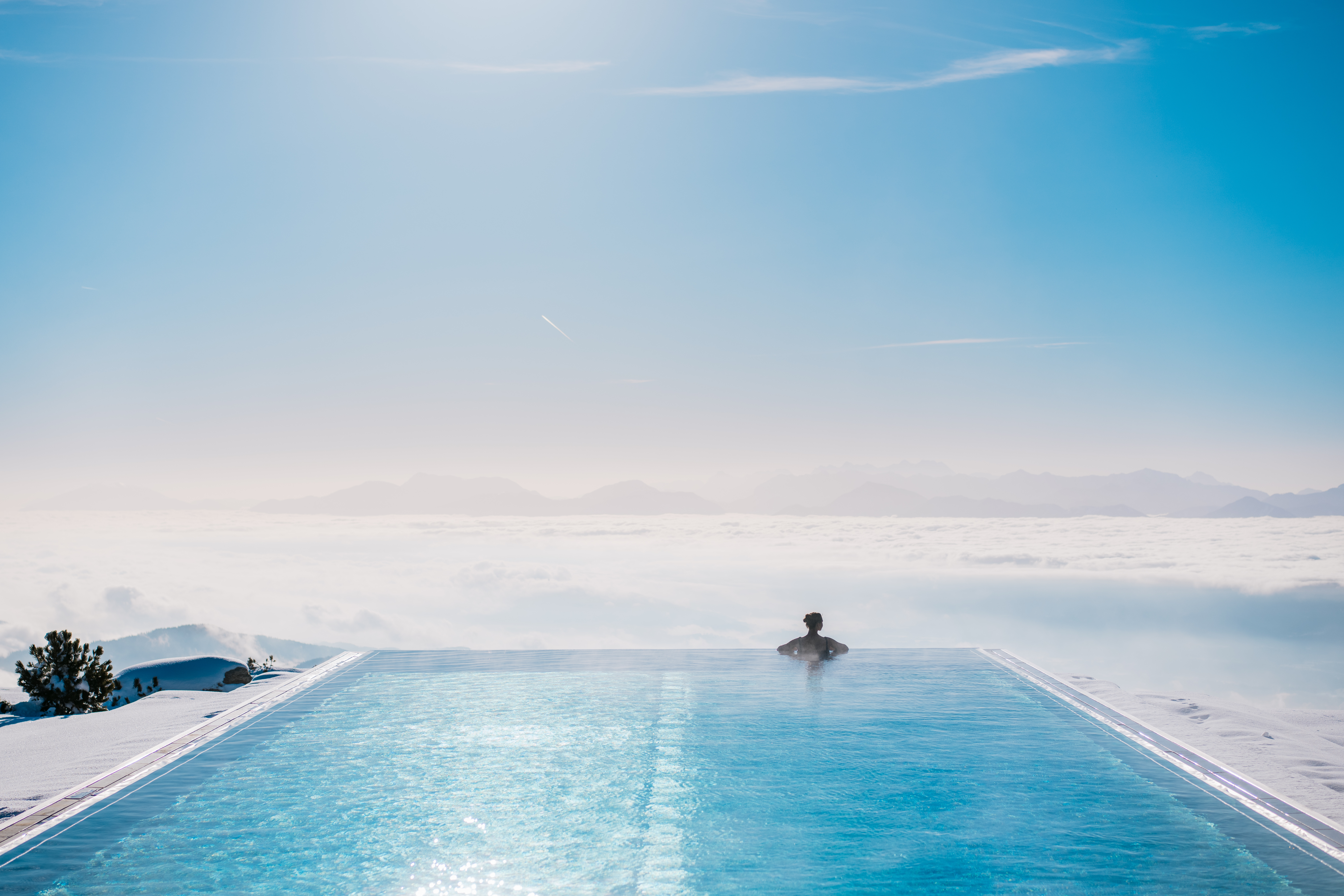 Familienhotel - Garten - Gödersdorf - Über den Wolken im Unendlichpool - Mountain Resort Feuerberg