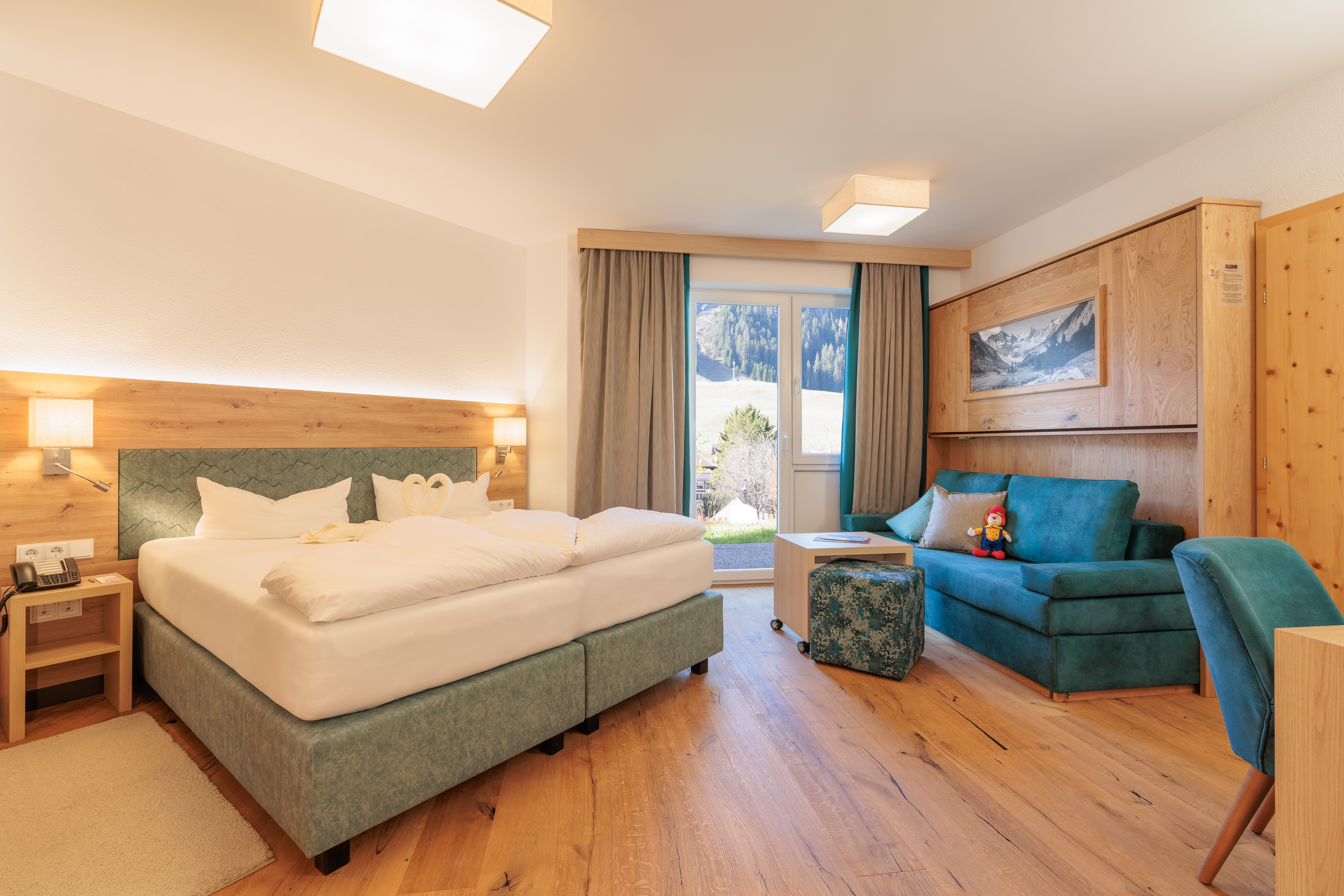 Kinderhotel: Bärenglück Zimmer - Familotel Kaiserhof**** - Wohnen | Schlafen