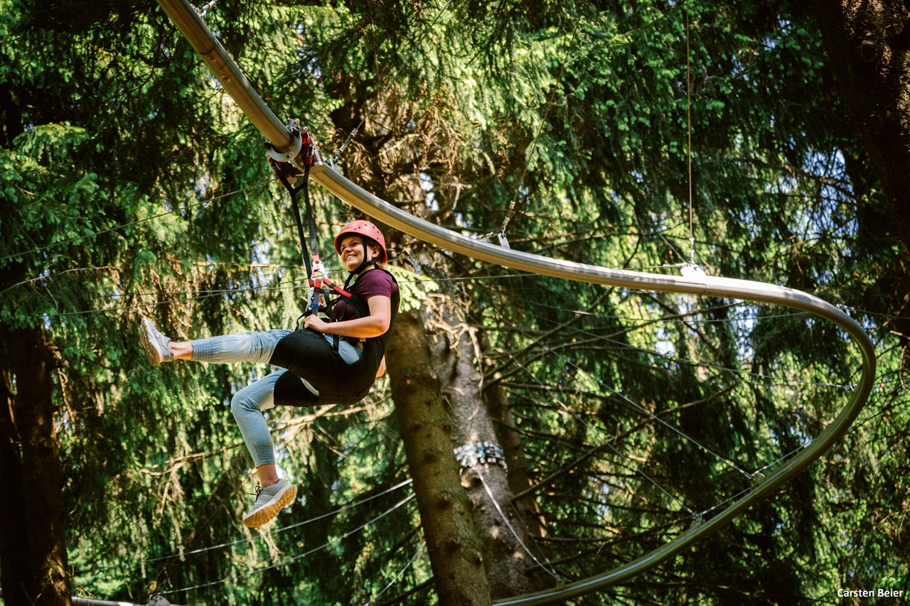 Elldus Resort - Familotel Erzgebirge Ausflugsziele Weltweit längste Flyline!