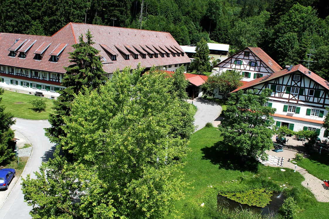 Kinderhotel: Ein Blick von oben - gigantisch - AllgäuHotel Hofgut Kürnach SB-Hotel e.K.