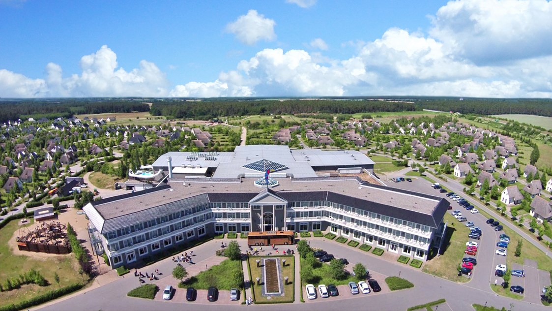 Kinderhotel: Luftbild - Van der Valk Resort Linstow
