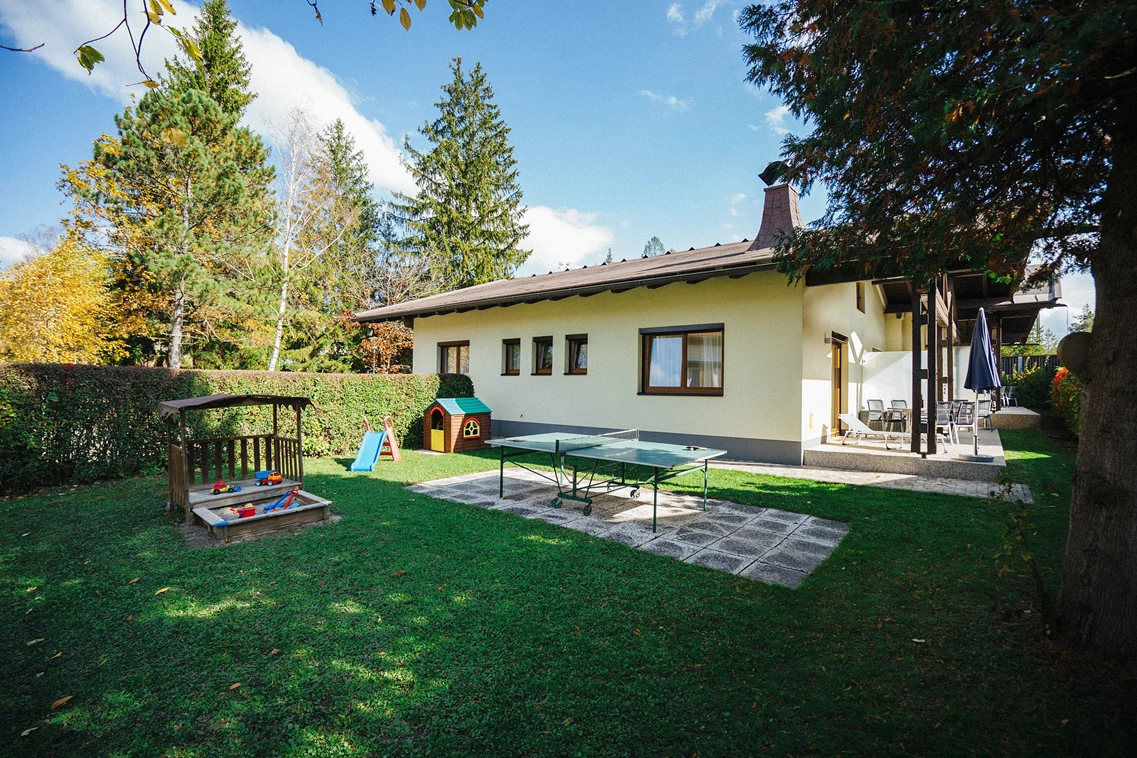 Kinderhotel: Seebungalows Karglhof - Ferienwohnungen und Seebungalows am Faaker See - Karglhof OG