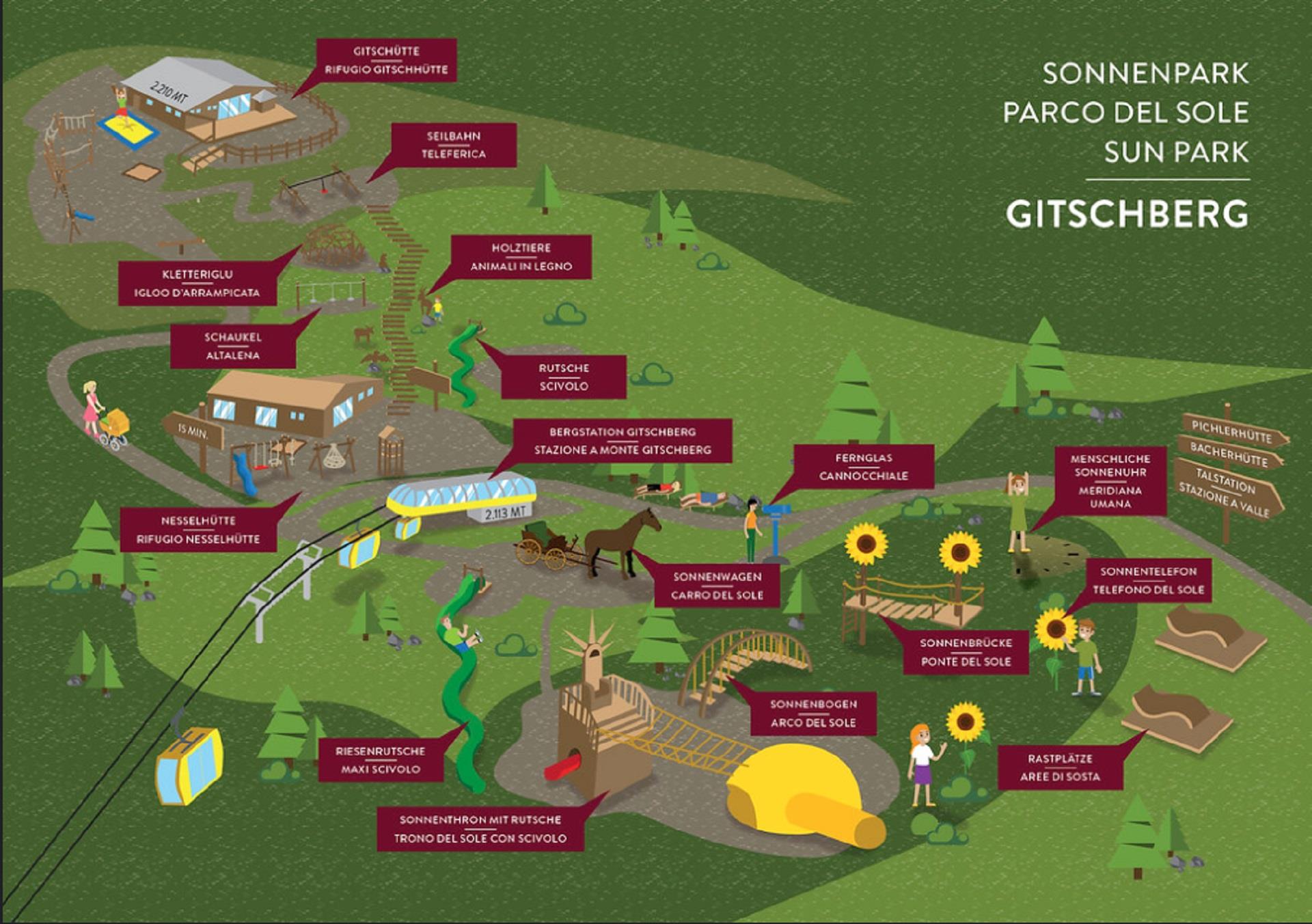 Das Mühlwald - Quality Time Family Resort Ausflugsziele Sonnenpark Gitschberg bei Meransen