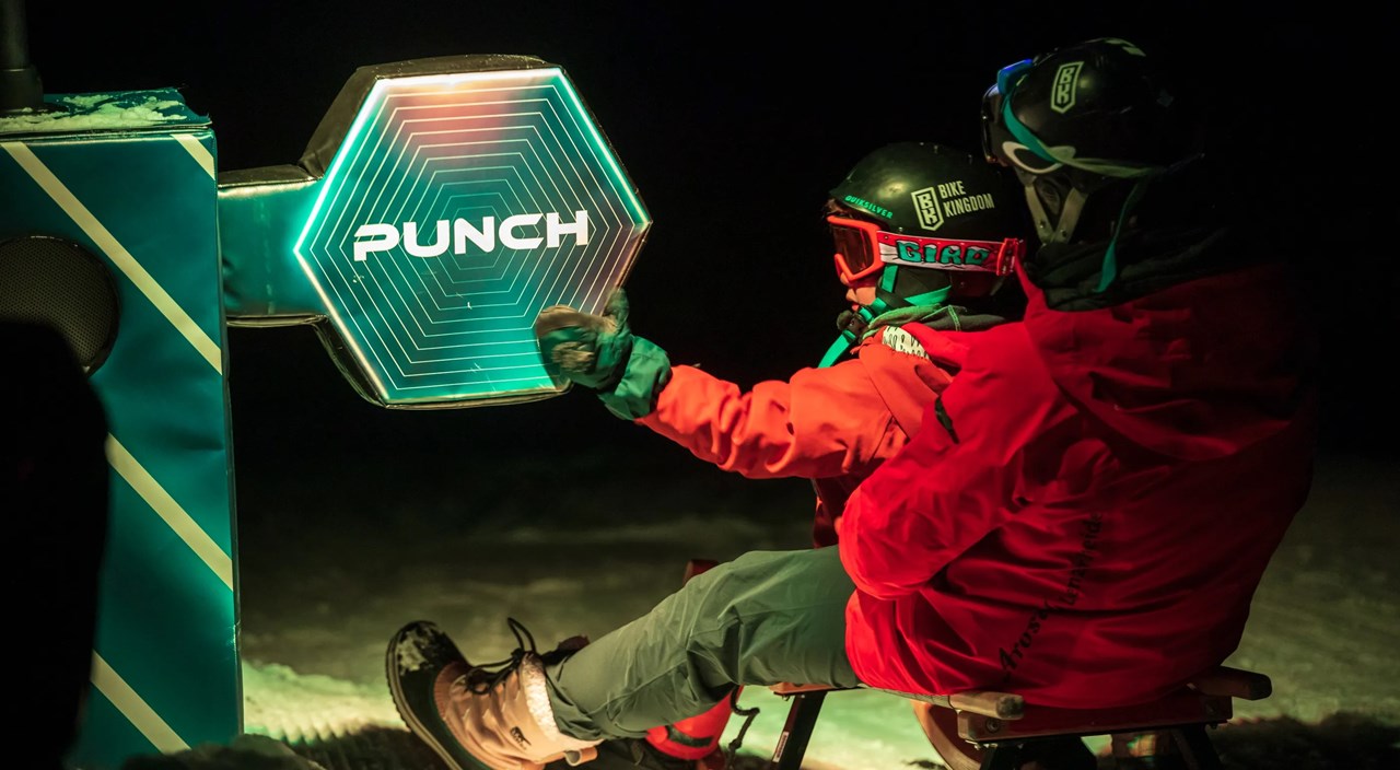 Valbella Resort Ausflugsziele Winter: Light Ride, das Nachtschlittelerlebnis