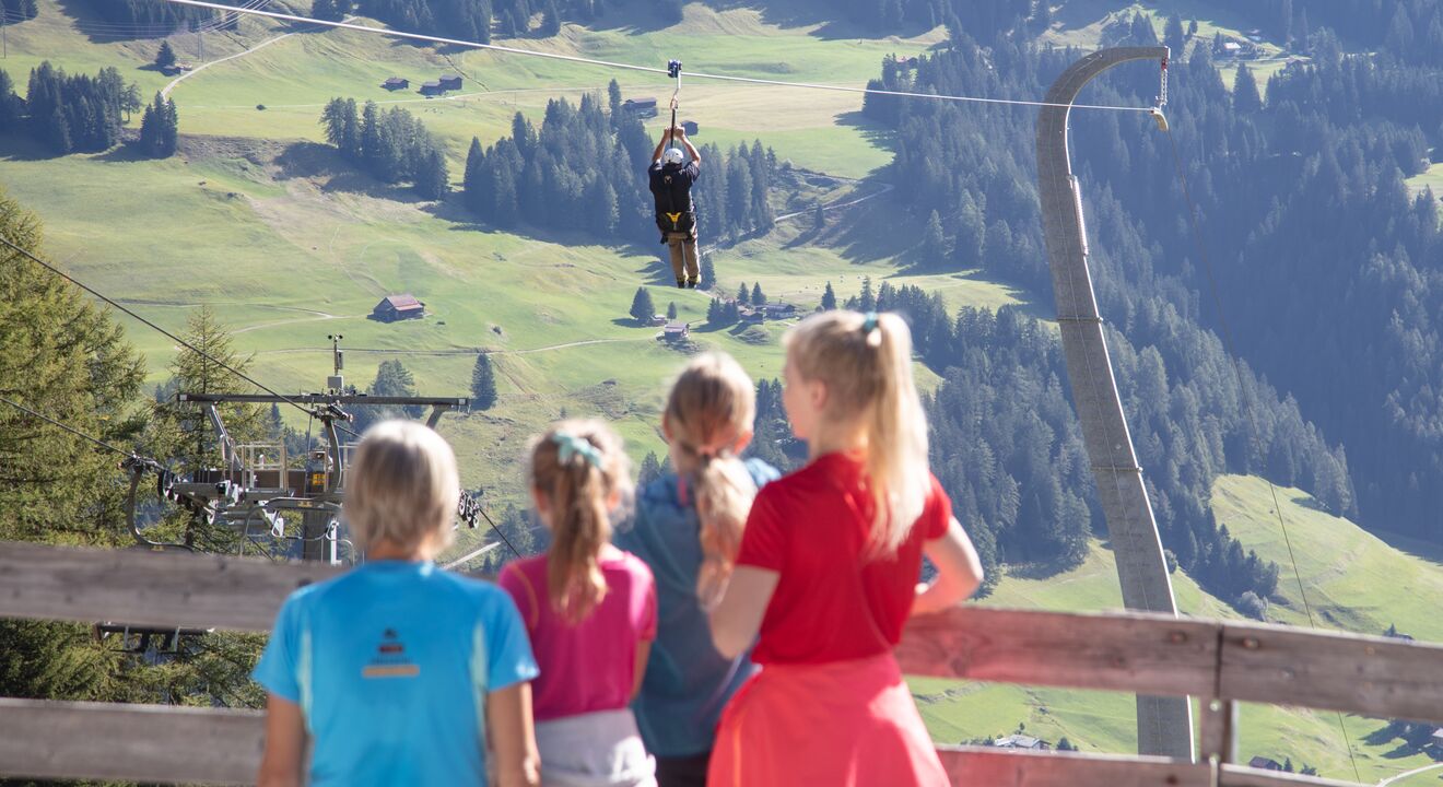 Valbella Resort Ausflugsziele Sommer/Herbst: Rodelbahn, Zipline und Seilpark Churwalden