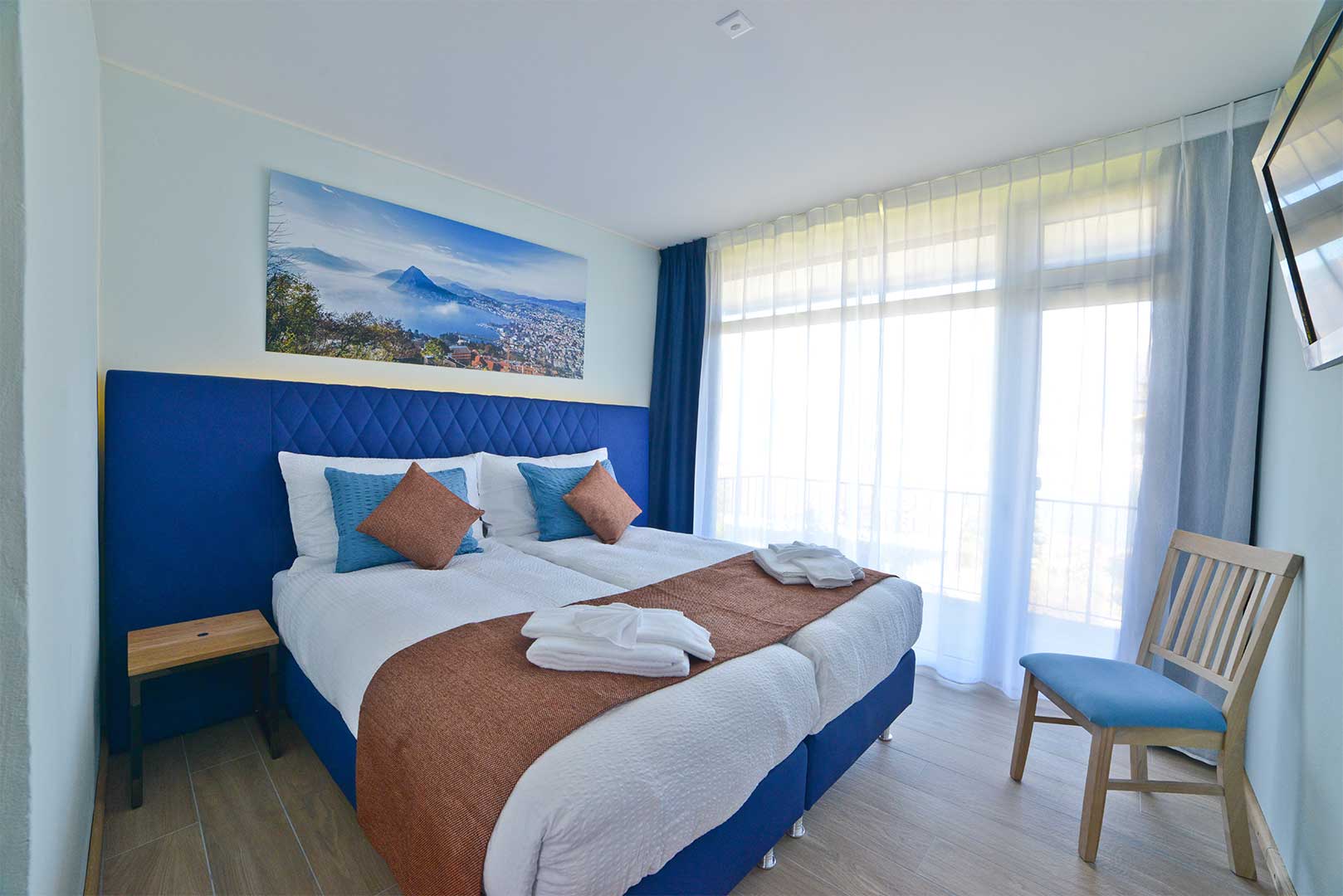 Familienhotel - Verpflegung: Halbpension - Bedano - Suite Balkon und Seesicht - Familienhotel La Campagnola