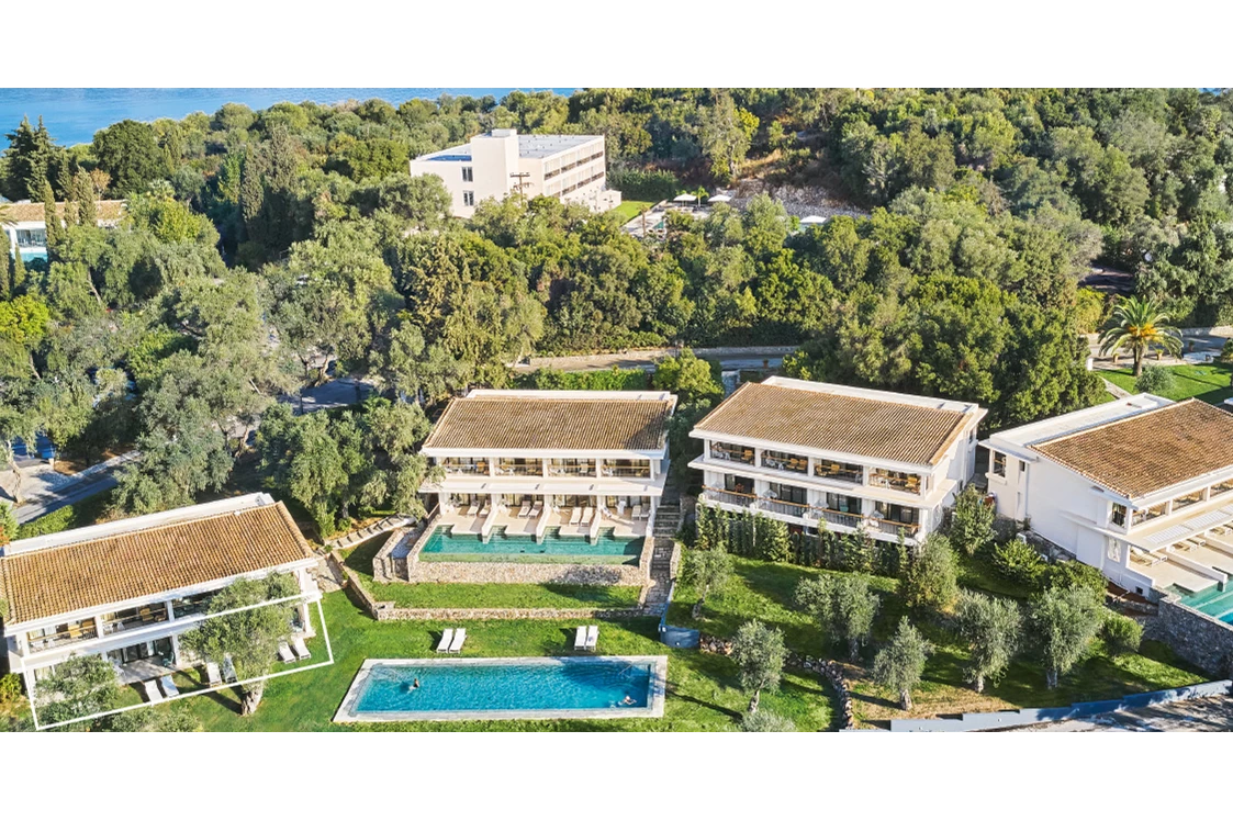 Kinderhotel: FAMILIENBUNGALOWs MIT OFFENEM GRUNDRISS UND GEMEINSAMEM POOL  - Corfu Imperial - Grecotel Beach Luxe Resort