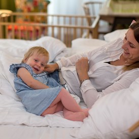 Kinderhotel: Doppelzimmer Aigenberg gut geeignet für Kleinfamilien - Hotel Felsenhof
