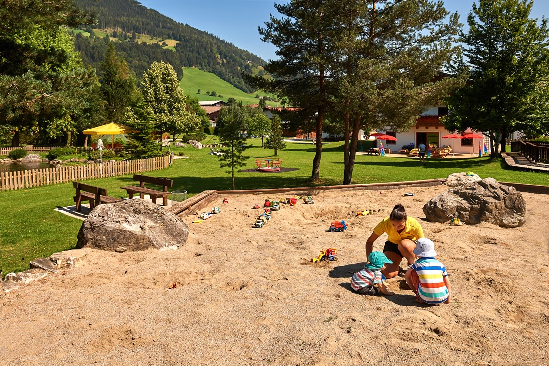 Kinderhotel: Sandspielplatz bei Sonnberg - Sonnberg Ferienanlage