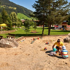 Kinderhotel: Sandspielplatz bei Sonnberg - Sonnberg Ferienanlage