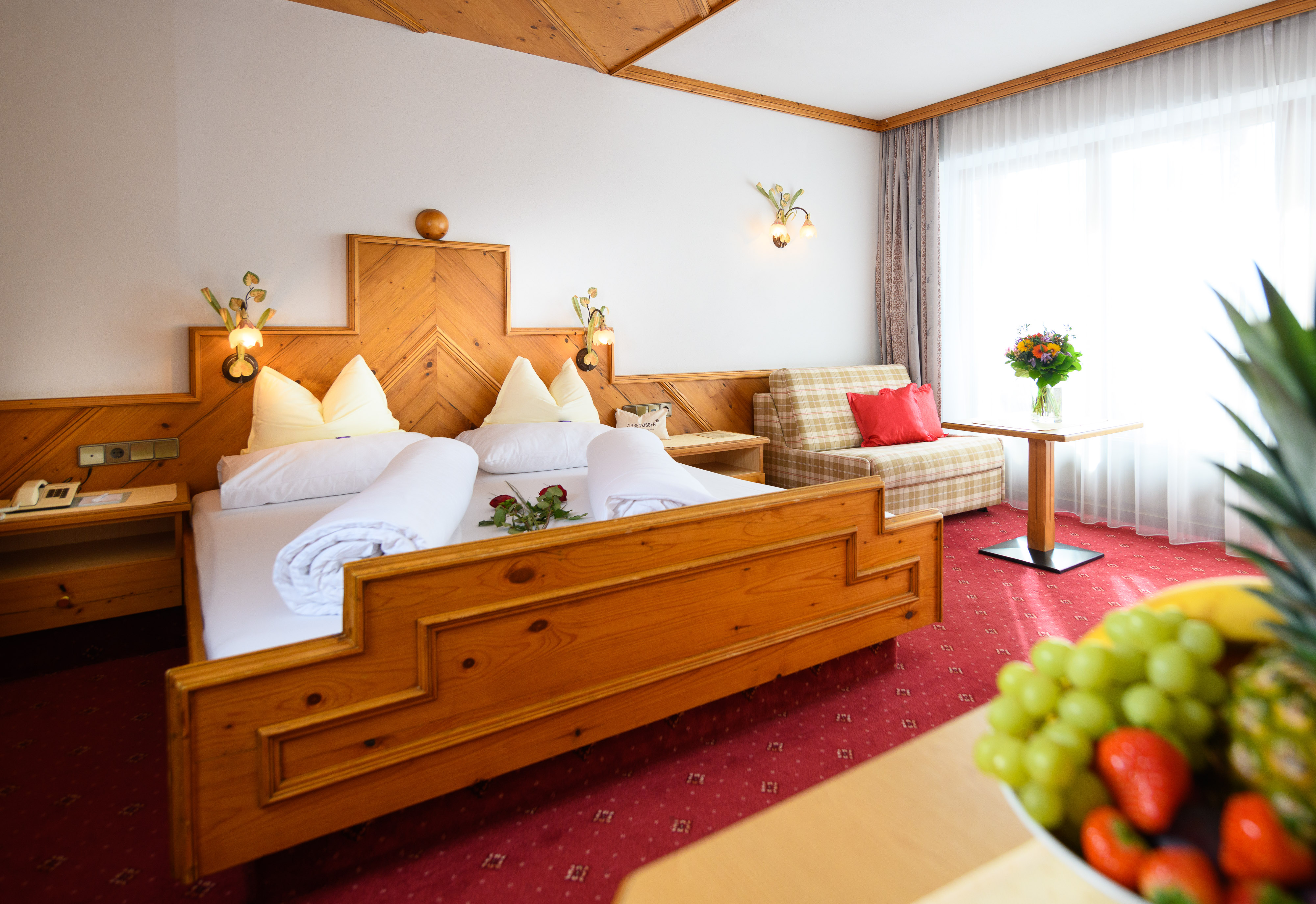 Kinderhotel: Doppelzimmer "Deluxe" - Ansicht - Alpenpark Resort Seefeld