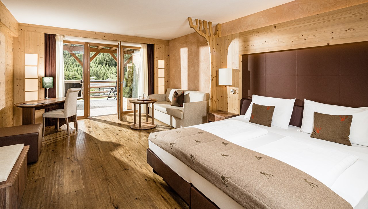 Alpin Hotel Masl Zimmerkategorien Suite Terrazza mit Sauna ca. 48m²- für 2 - 5 Personen (geeignet auch für Familien) 