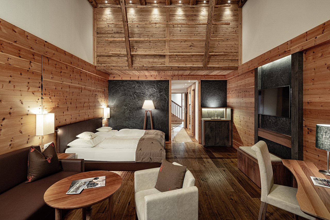 Hotel Masl Zimmerkategorien Suite Paradiso mit Sauna ca. 80m²- für 2 - 6 Personen