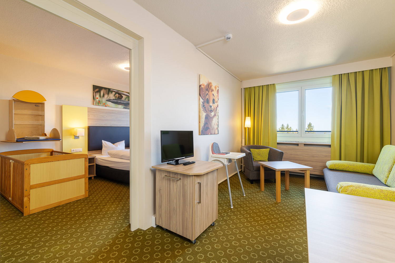 Hotel Am Bühl Zimmerkategorien Appartment mit Babyausstattung 