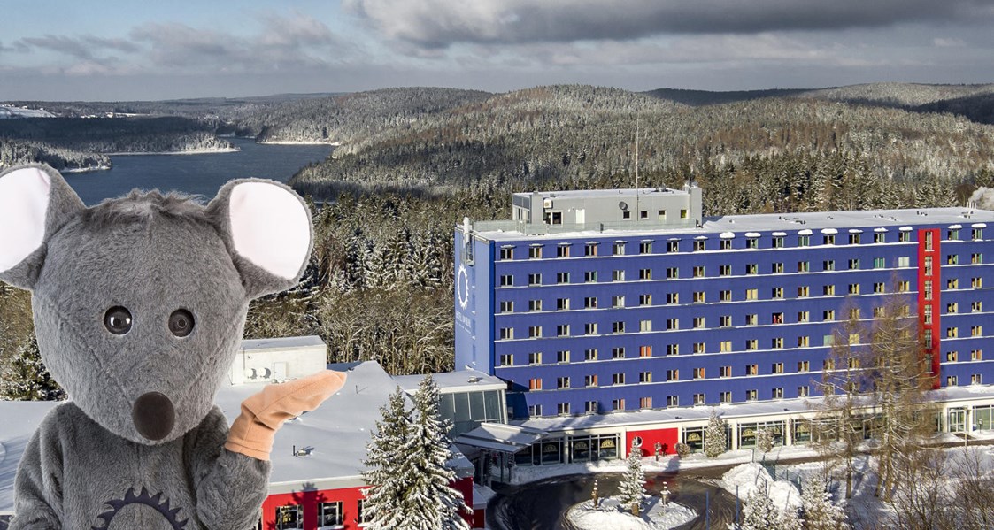 Kinderhotel: Hotel im Winter mit der W(B)ühlmaus - Hotel Am Bühl