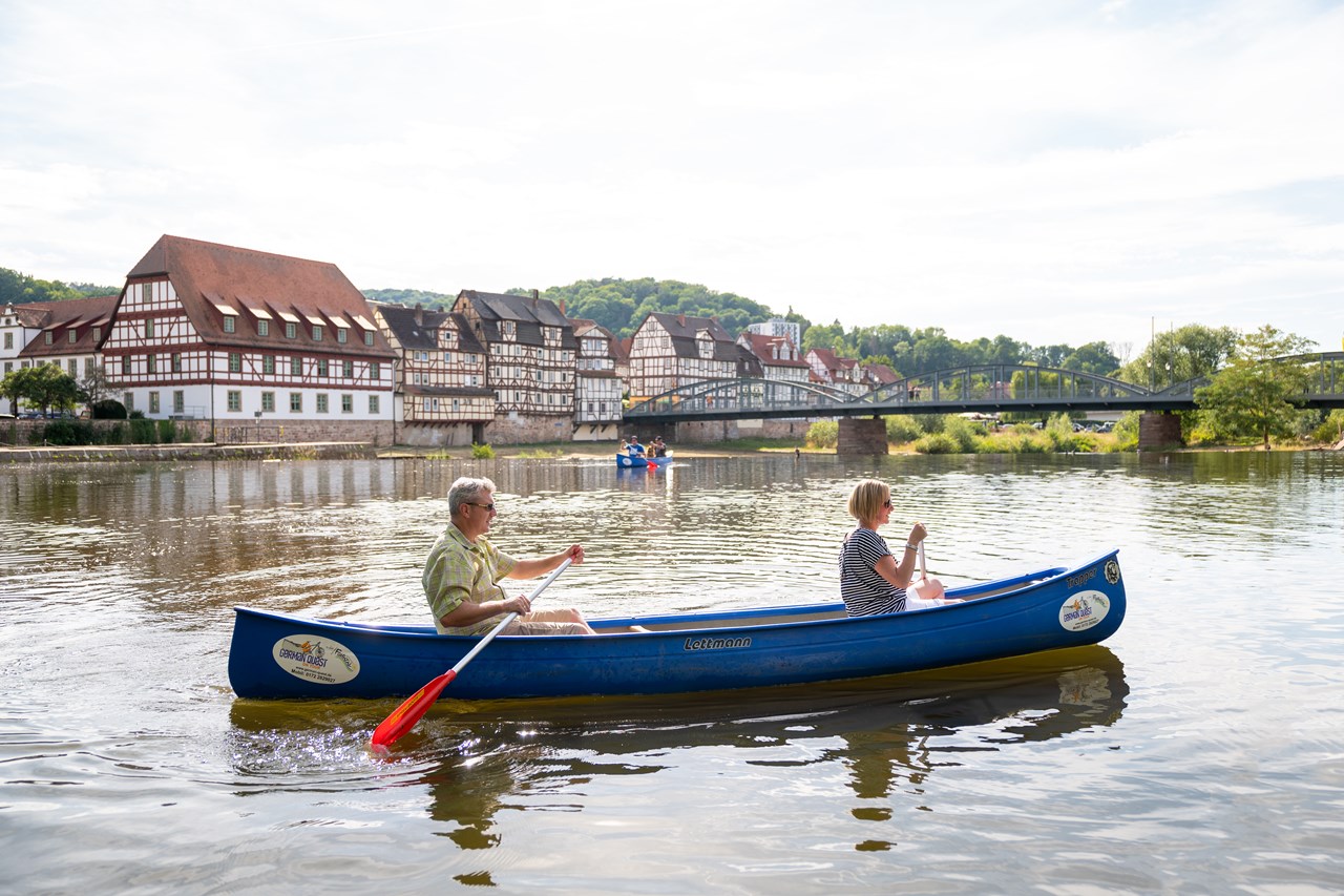 Göbel's Hotel Rodenberg Ausflugsziele KANUFAHRT AUF DER FULDA