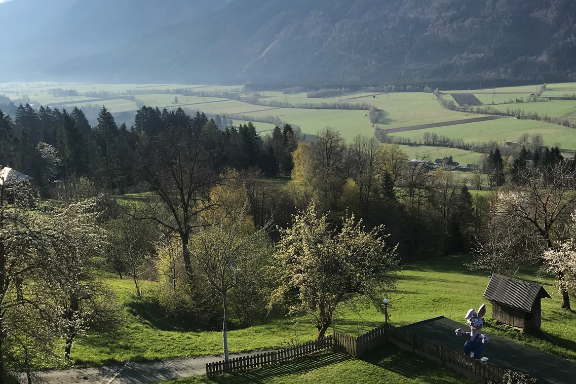 Kinderhotel: Aussicht von Terrasse - nawu apartments