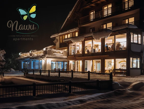 Kinderhotel: nawu_apartments_Restaurant_Winterurlaub - nawu apartments