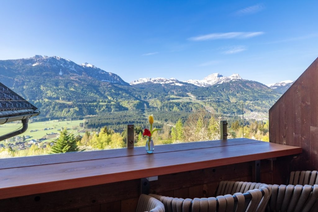 Familienhotel - Bauernhof - Österreich - nawu_apartments_Zitronenfalter_Balkon - nawu apartments & Restaurant