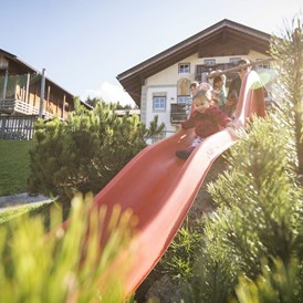 Kinderhotel: Spielplatz - Garberhof Dolomit Family